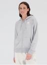 Chaqueta Mujer New Balance Essentials Stacked Logo French Terry Gris (8 unidades)