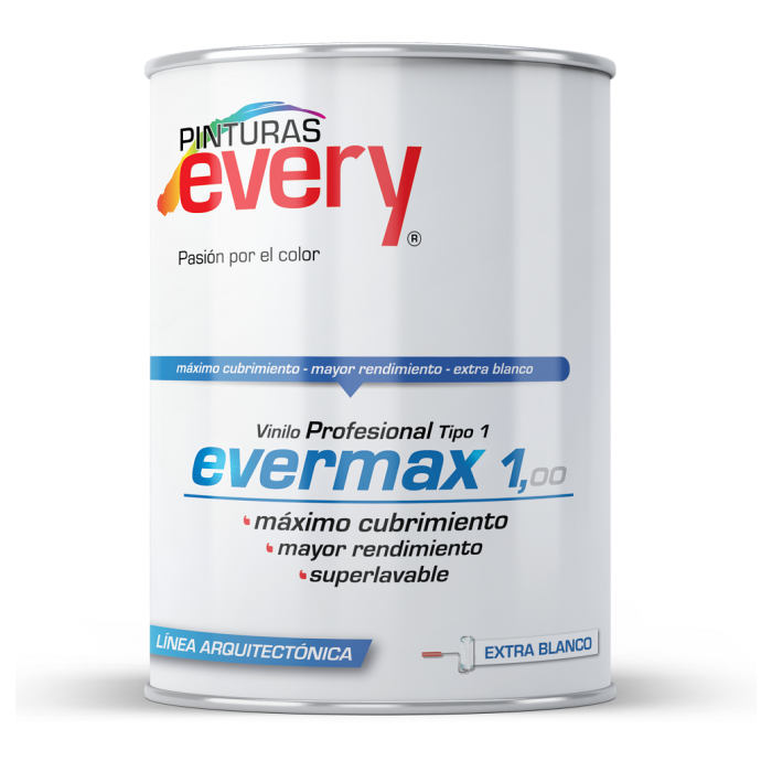 Pintura Vinilo Every Evermax Tipo 1 5 Galones