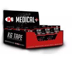 Cinta Elástica Kinesiológica Deportiva K6 Display 16unds