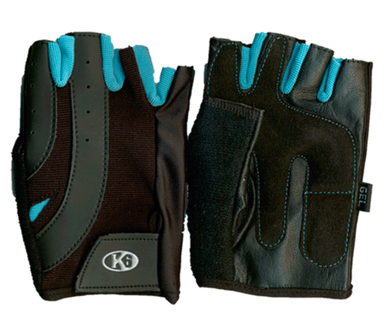 Guantes para Pesas K6 Energetic sin Muñequera Turquesa