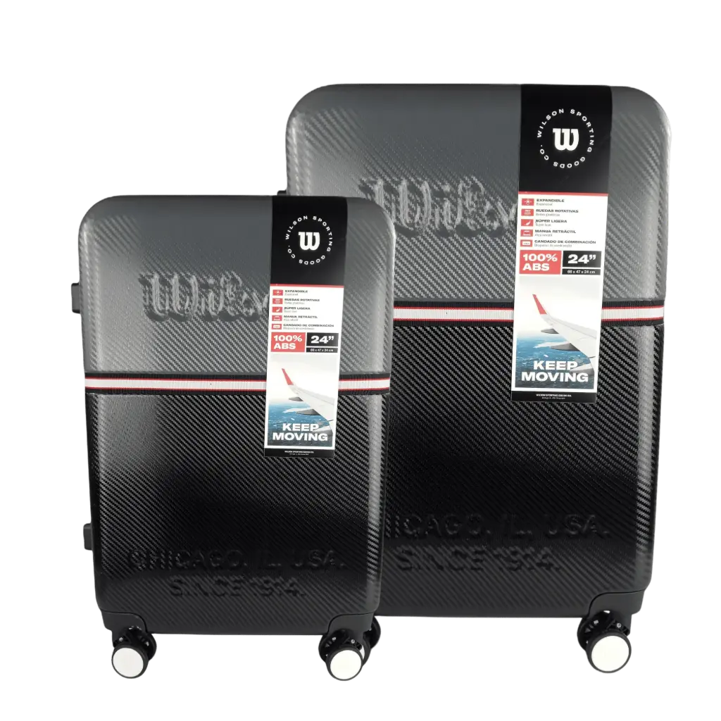Set de Maleta de Viaje Wilson Aleppo Negro 20" y 24"