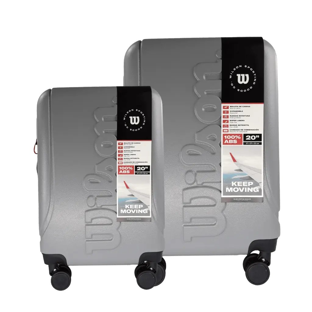 Set de 2 Maletas de Viaje Wilson Córdoba Gris 20" y 24"