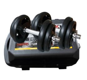 Set de Mancuerna Multiagarre K6 Goma 20 kg