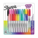 Marcadores Sharpie Fine Glam Pop X24
