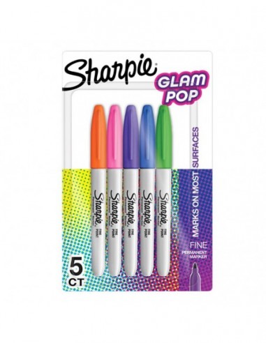 Marcadores Sharpie Fine Glam Pop X6