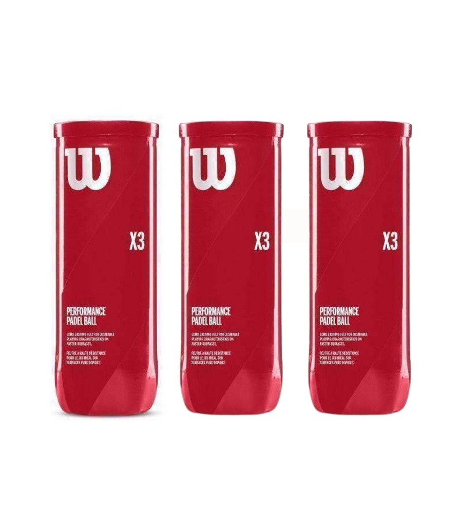Combo de Pelotas de Padel Wilson Tarro 3P X 3T