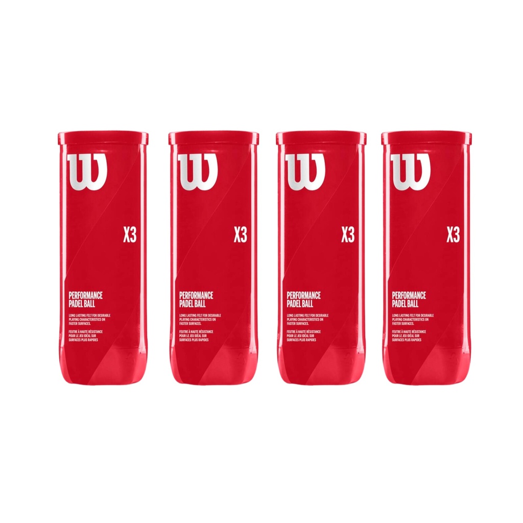 Combo de Pelotas de Padel Wilson Tarro 3P X 4T