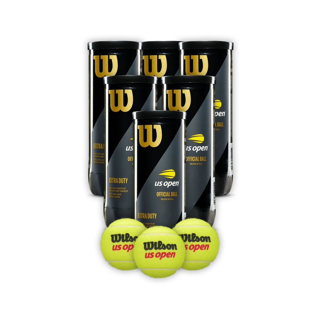 Combo Pelotas de Tenis Wilson Us Open Extra Duty 3P X 6T