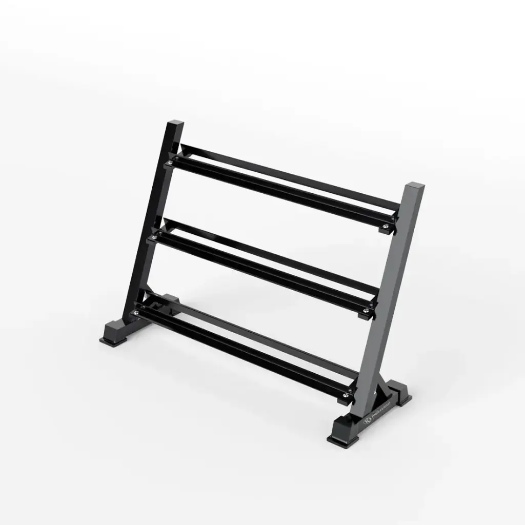 Soporte para Mancuernas Hexagonales de 3 Niveles K6 18 Pcs