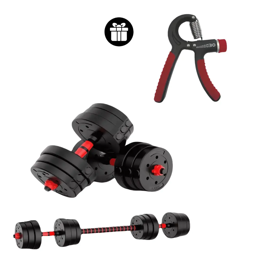 Kit Set Mancuernas+ Ejercitador de Antebrazo