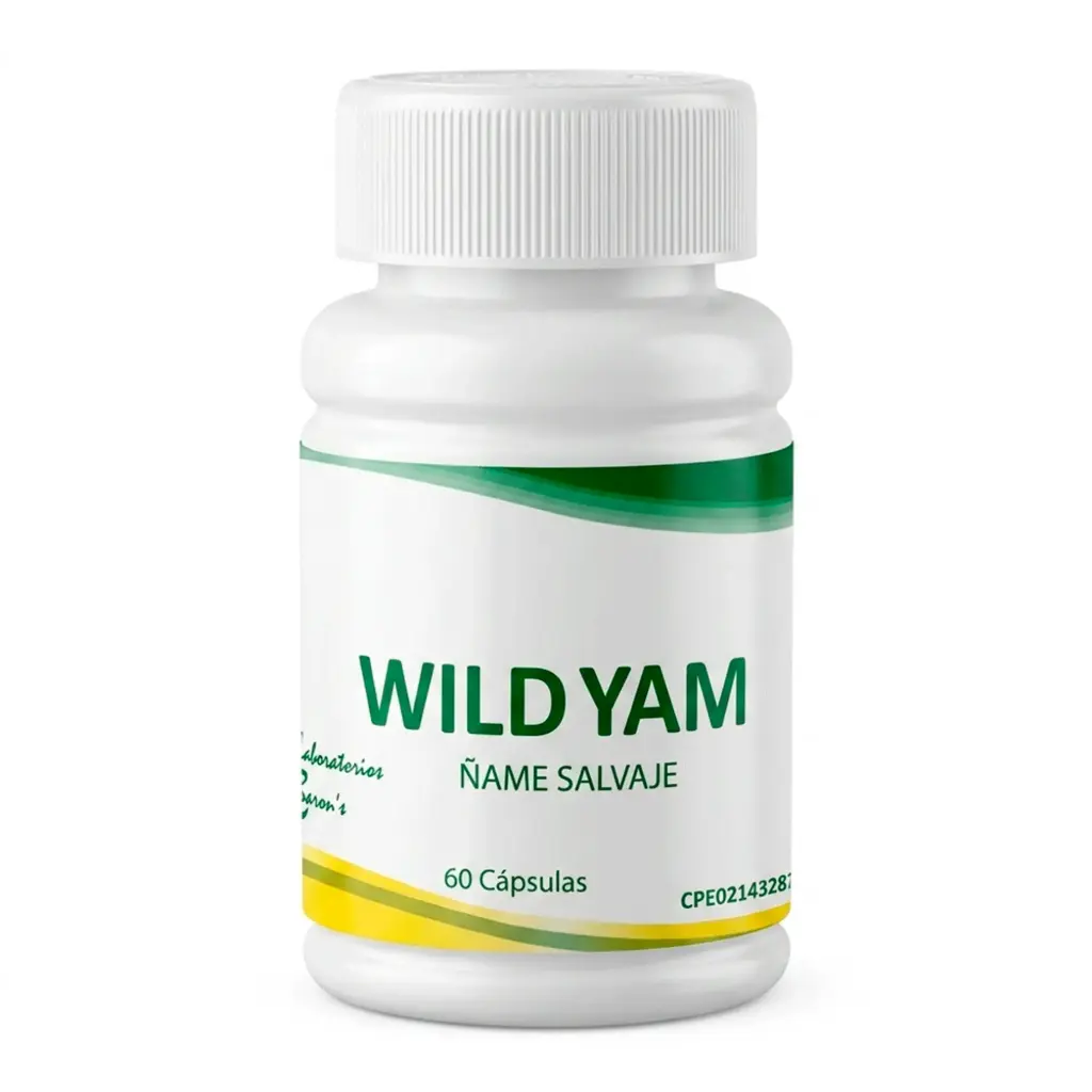 Ñame Salvaje Laboratorios Baron's Wild Yam 300mg 60 Cápsulas