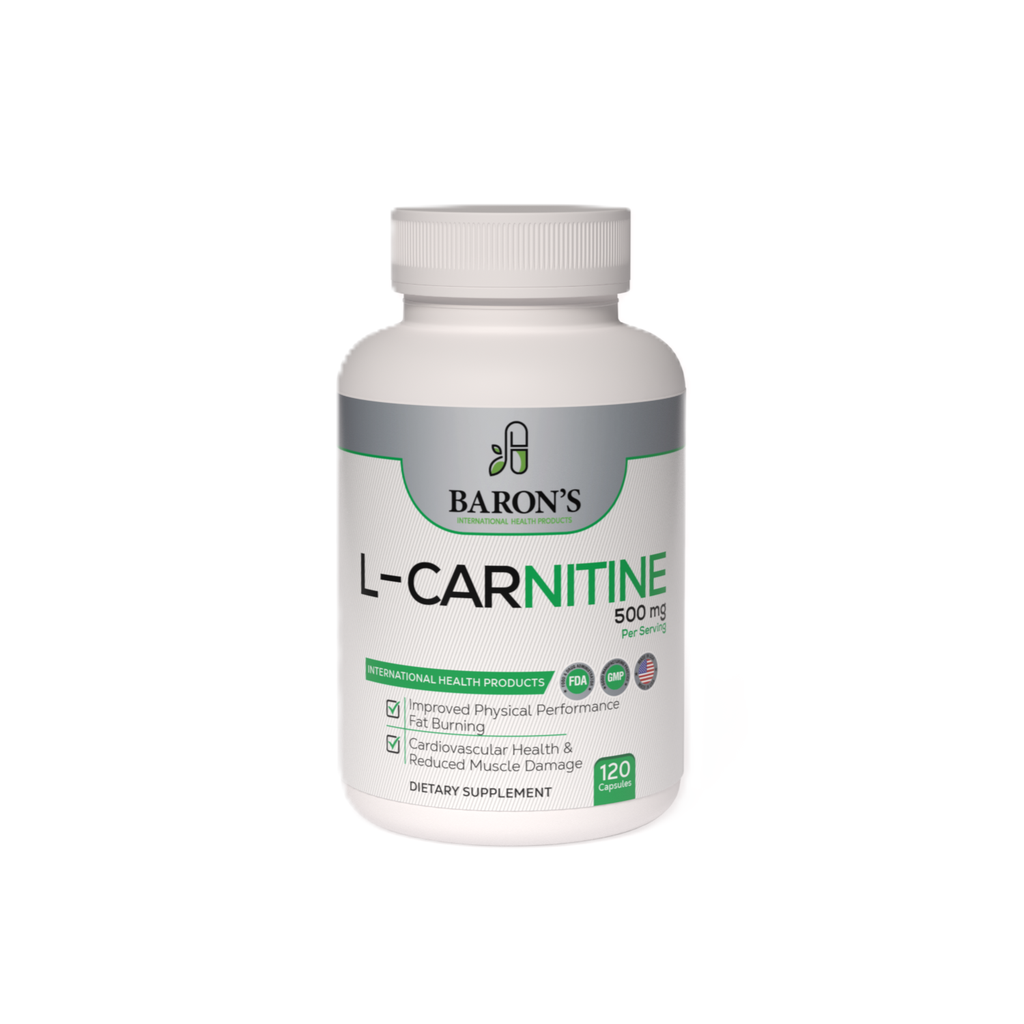 L-Carnitina 500mg 120 Capsulas Calidad Usa - Baron's