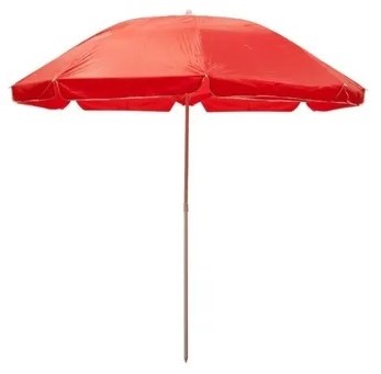 Sombrilla Ecology Promocional 1.4 m Roja