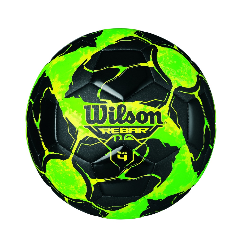 Balón de Fútbol Wilson Rebar Negro Verde NO. 4