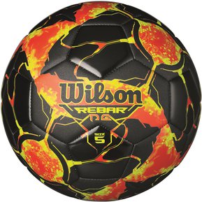 Balón de Fútbol Wilson Rebar Negro Naranja NO. 5