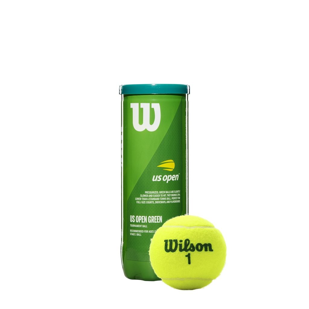 Tennis Ball Wilson US Open Green Dot x3