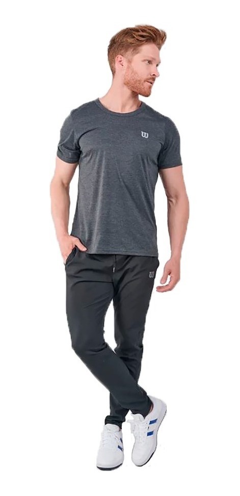 Camiseta Wilson Polyspun Cuello Redondo Caballero 73169 Jaspeada Oxford