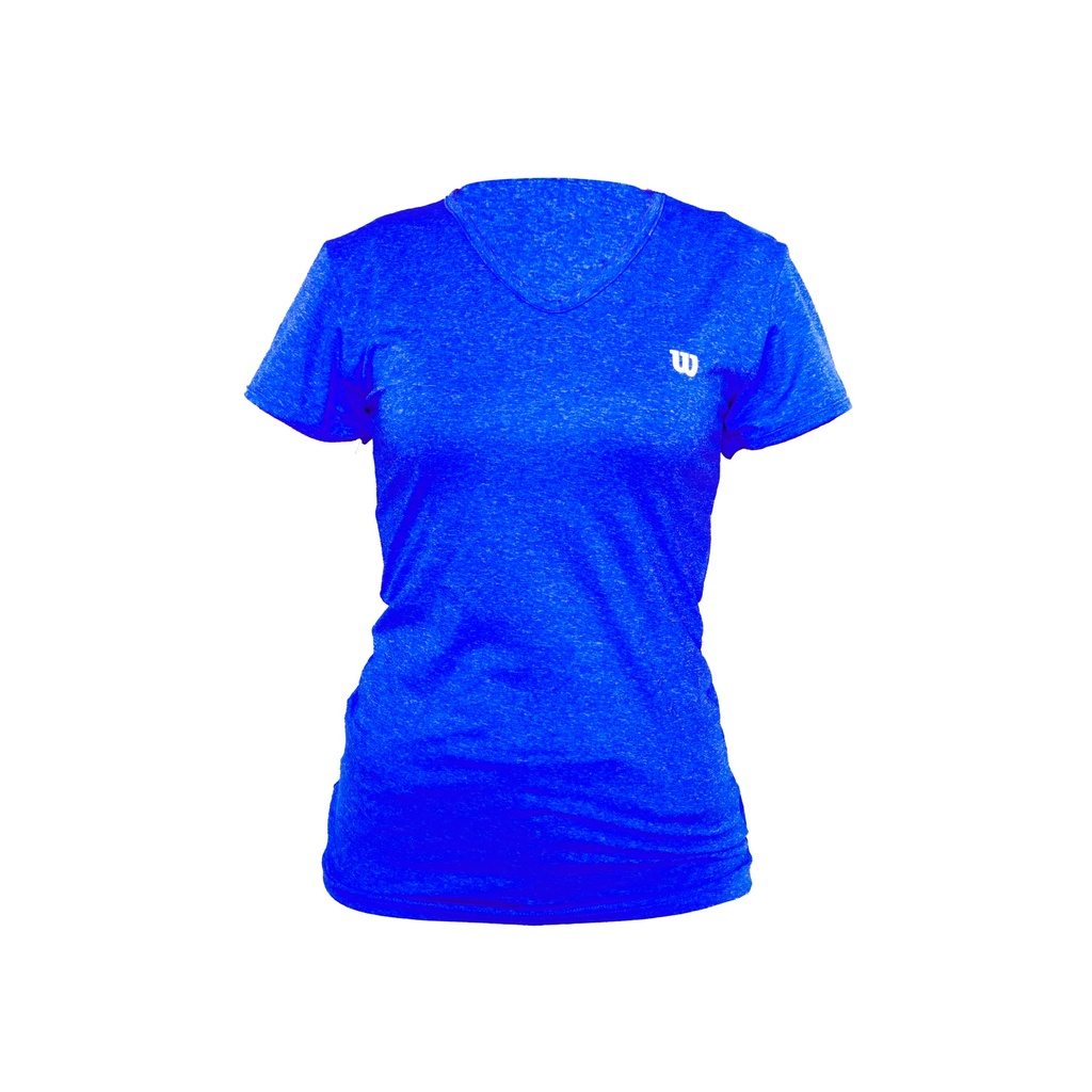 Camiseta Wilson Polyspun Cuello en V Marino 85934 Dama