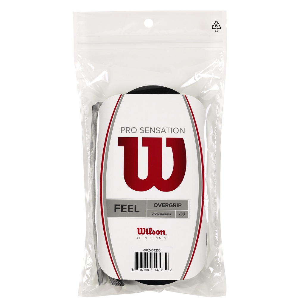 Set de 30 Overgrip Wilson Pro Sensation Negro