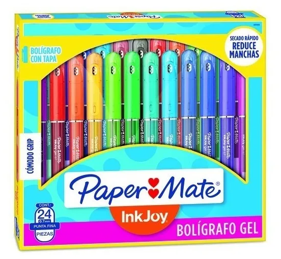 Bolígrafos Paper Mate Inkjoy Gel 400 St Surtido Cx24