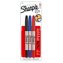 Twin Tip Sharpie Tx3 (Negro/Azul/Rojo)