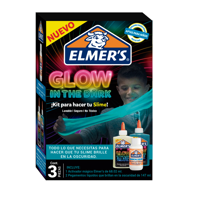 Pack Masa Pegajosa Glow + Activador Elmer's