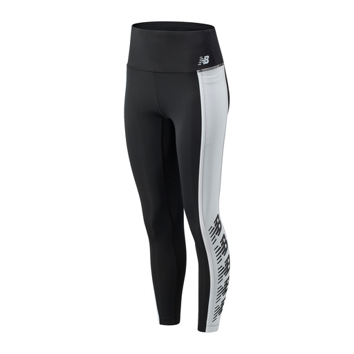 [WP03162-BK-Bult] Pantalón Largo De Mujer New Balance Graphic High Rise 7/8 WP03162-BK Negro