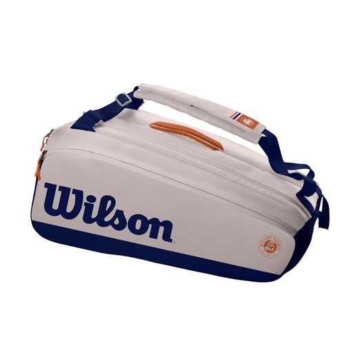 [WR8012601001] Maleta Wilson Roland Garros Premium 9Pk Blanco