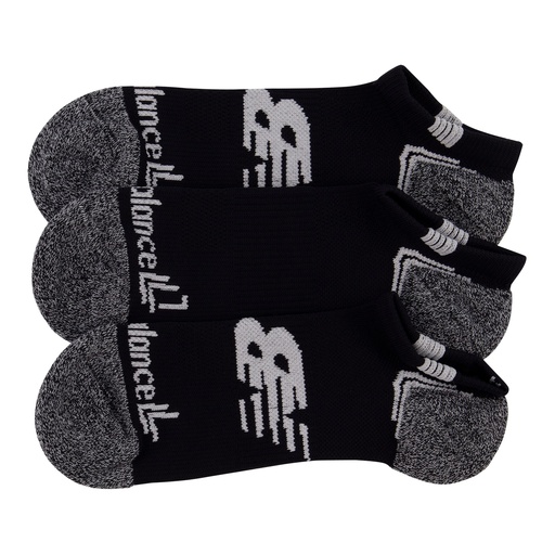 Medias Cortas New Balance No Show Run 3 Pack Negro