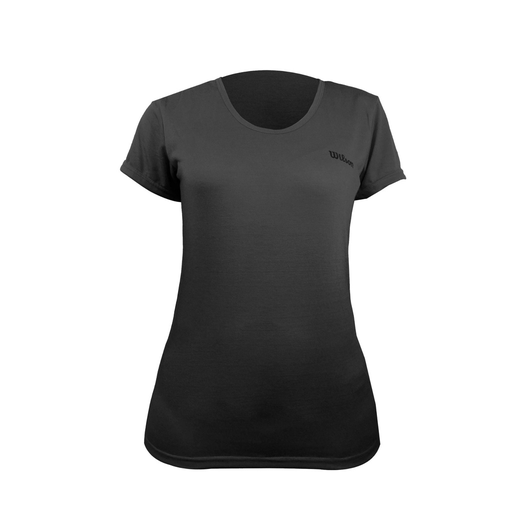 Camiseta Wilson Polyspun Cuello Redondo Estampado Grande Negro 73186 Dama
