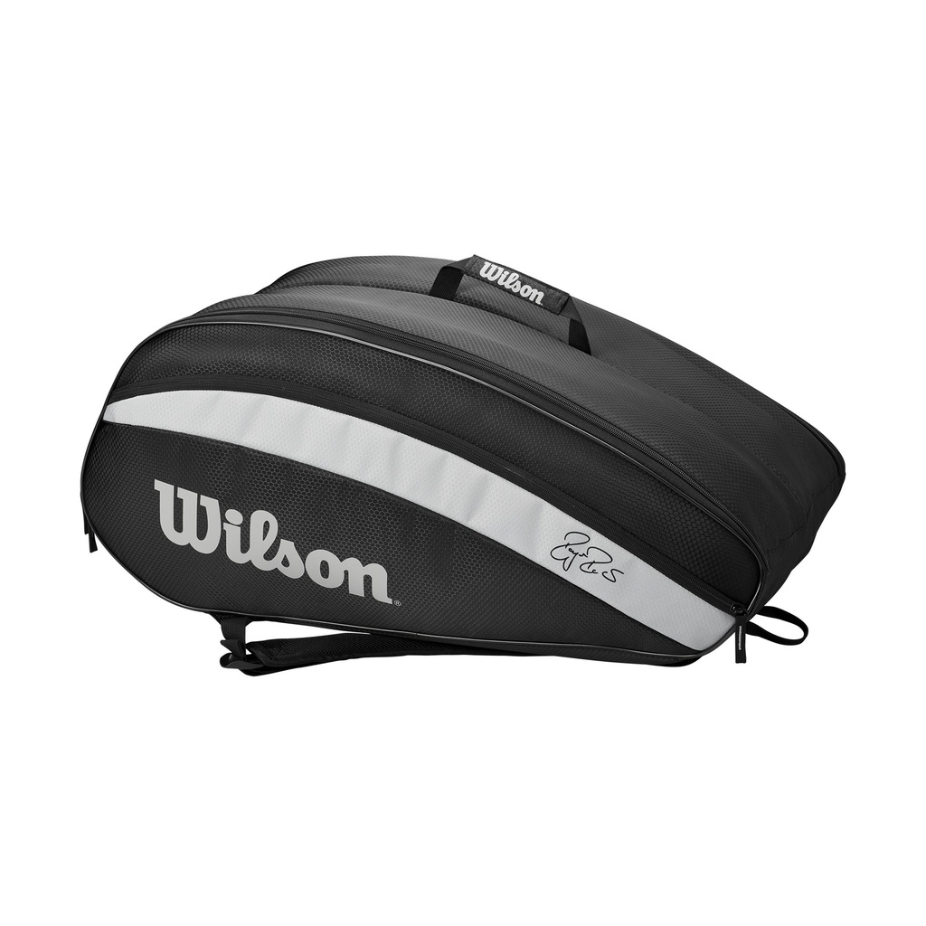 [WR8005601001] Bolso de Tenis Wilson Roger Federer Team 12Pk (NEGRO) (Z560100)
