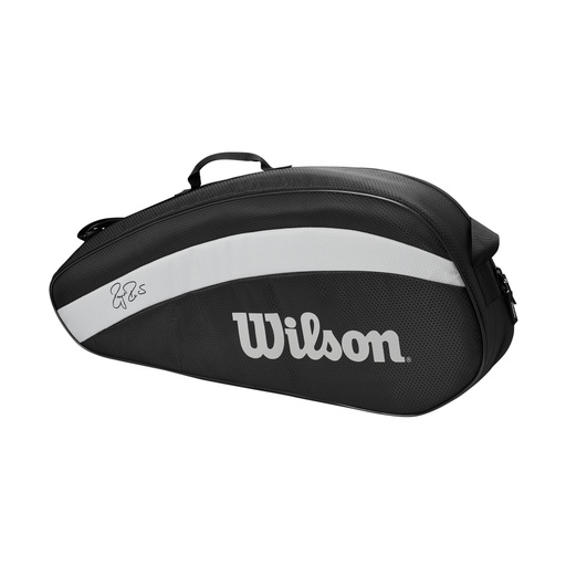 [WR8005801001] Bolso de Tenis Wilson Roger Federer Team 3Pk (NEGRO) (Z580100)