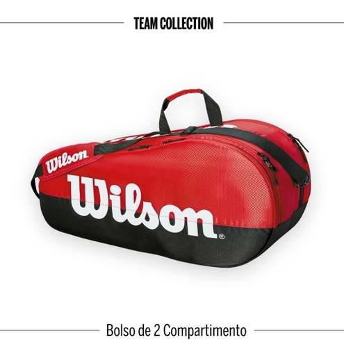 [WRZ857909] Bolso de Tenis Wilson Team Collection B/R 2C X6 (Z8579-9)