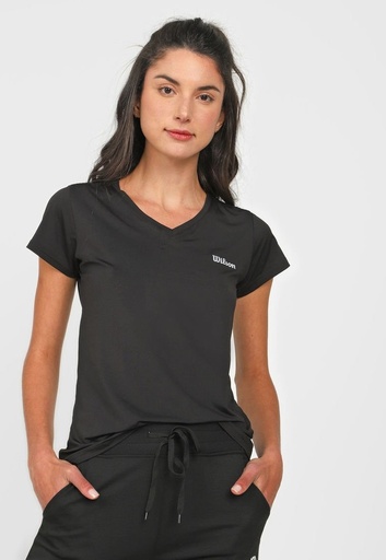 Playera  Ultra C/V Wilson Negro 59003 Dama