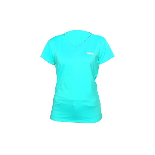 Playera Ultra C/V Turquesa Wilson 59003 Dama