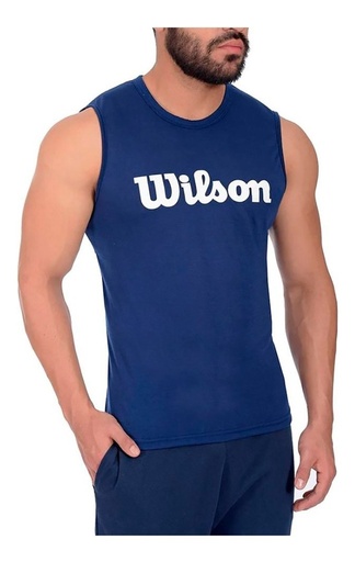 Playera Polyspun S/M Marino Wilson 85916 Caballero